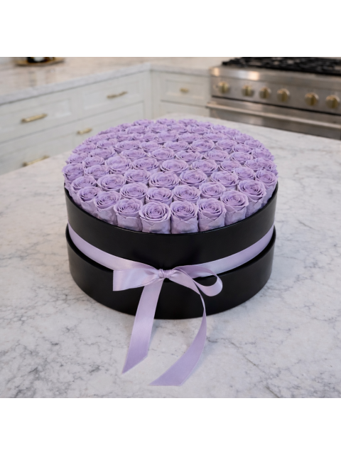 Purple Rose Box (Everlasting Roses) 