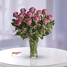 Dozen Pink Roses 