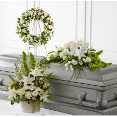 Funeral Trio Whites And Greens Funeral Trio Whites And Greens
