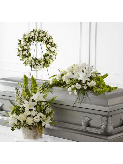 Funeral Trio Whites And Greens